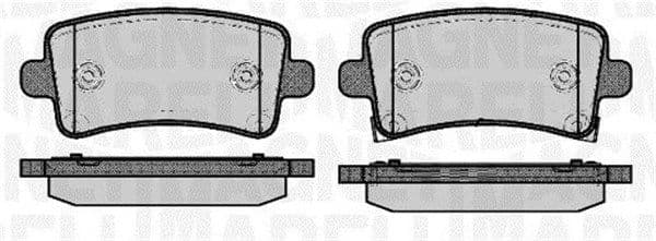 MAGNETI MARELLI Bremsbeläge 363916060690 mit akustischer Warnung