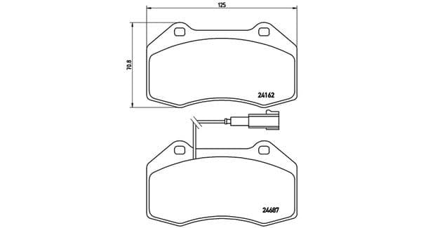 MAGNETI MARELLI Bremsbeläge 363916060127 mit Warnkontakt