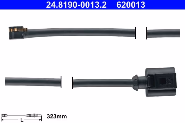 ATE 24.8190-0013.2 témoin d'usure plaquette de frein longueur 323 mm