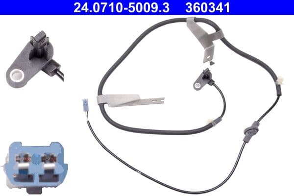ATE 24.0710-5009.3 capteur ABS roue câble 1.285 mm