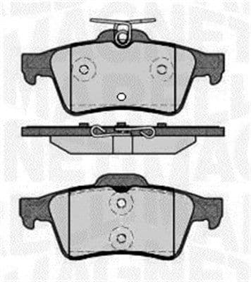 MAGNETI MARELLI Bremsbeläge 363916060570 für Warnkontakt