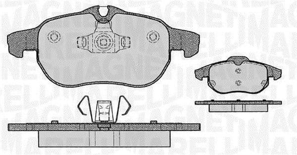 MAGNETI MARELLI Bremsbeläge 363916060162 für Warnkontakt