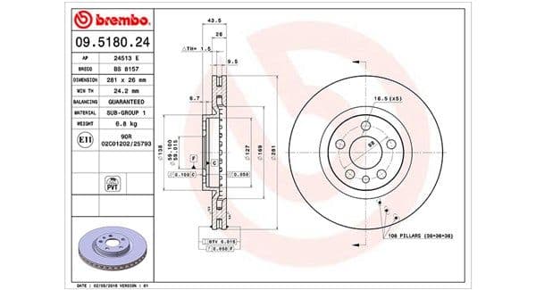 Magneti Marelli Disco Freno Fiat Ulysse/ Lancia Z/ Mbd0248