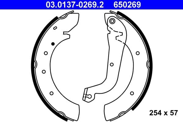 ATE Bremsscheibe 24.0124-0159.1 belüftet Durchmesser 281 Stärke 23,9 mm 4 Bohrungen