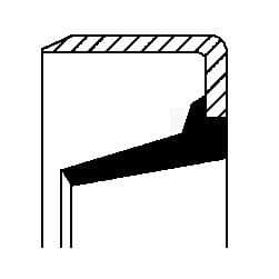 CORTECO 01017789B Simmerring Schaltgetriebe 77 mm x 95,3 mm x 6 mm