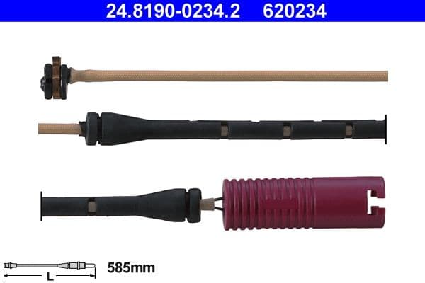 Ate Contatto Segnalazione, Usura Past. Freno/Mat. D'Attrito 24.8190-0234.2