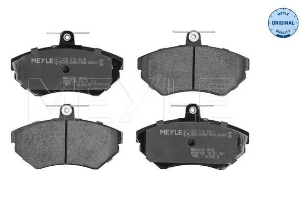 MEYLE plaquettes de frein 0252194516 avant 118,9x69,4 épaisseur 15,9 mm