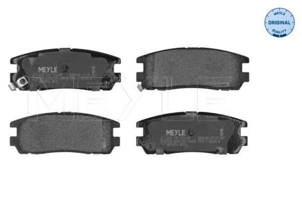 MEYLE Bremsbeläge 0252187514/W hinten 109,5x42,2 Stärke 15,8 mm mit akustischer Warnung