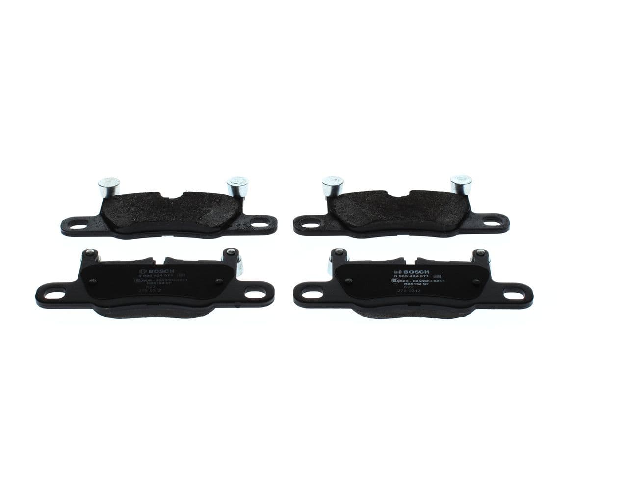 BOSCH Bremsbelagsatz 0986424971 187,5x81,6 mm 15,7 mm