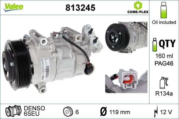 Valeo Compressor Megane Iii Phase 2 813245