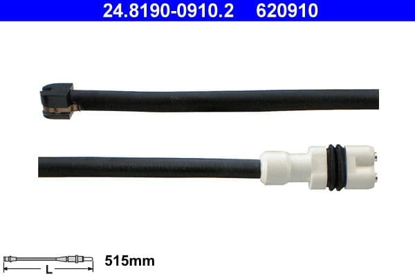 ATE Warnkontakt Bremsbelagverschleiss 24.8190-0910.2 515 mm Scheibenbremse