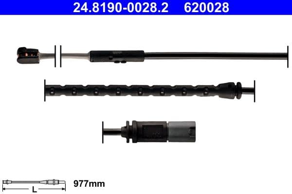ATE Temoin usure plaquettes frein 24.8190-0028.2 977 mm frein a disque