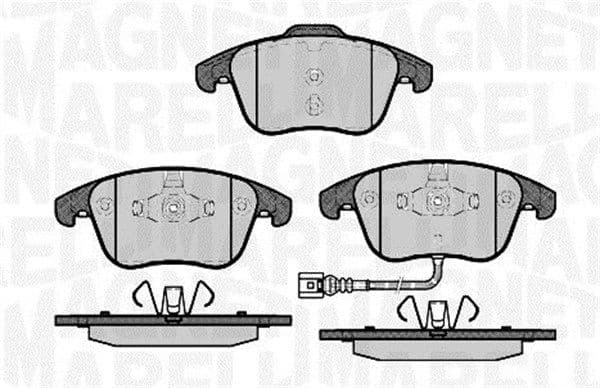 MAGNETI MARELLI Bremsbeläge 363916060659 mit Warnkontakt