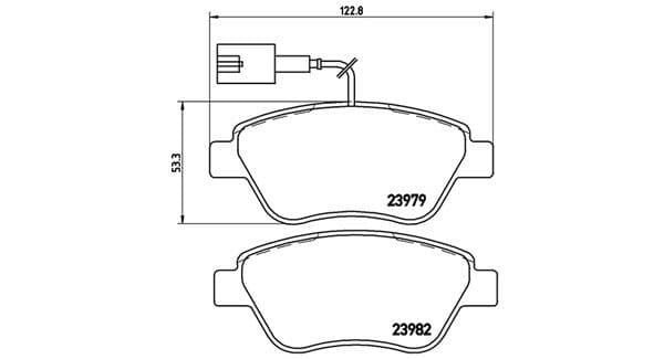 MAGNETI MARELLI Bremsbeläge 363700201648 mit Warnkontakt