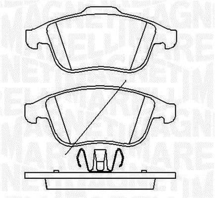 MAGNETI MARELLI Jeu plaquettes frein 363916060429 ATE 155,3x64,5 mm 17,9 mm