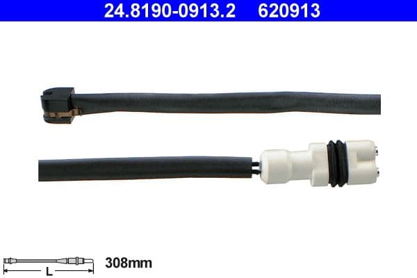 ATE Temoin usure plaquettes frein 24.8190-0913.2 308 mm frein a disque