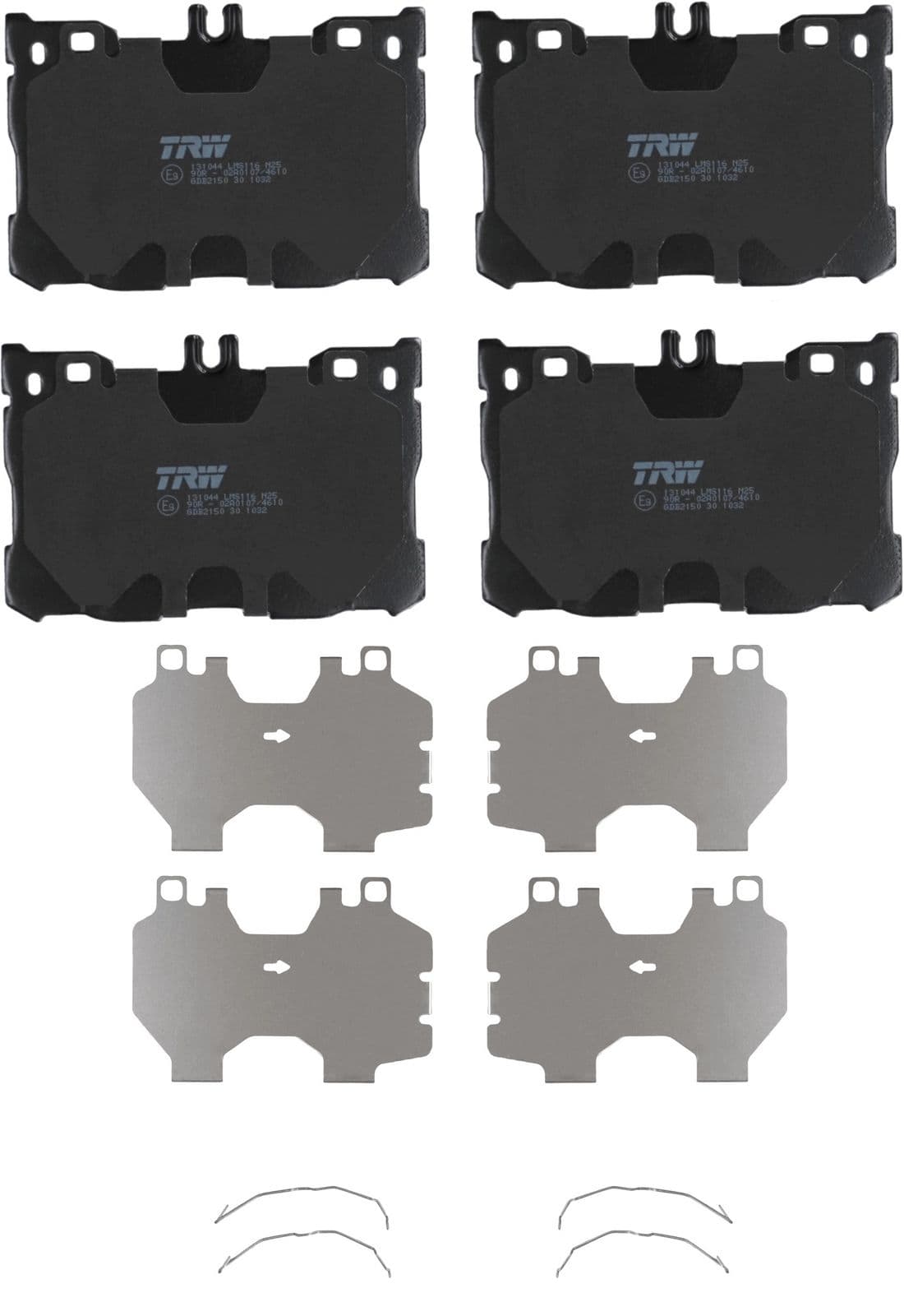 TRW Bremsbelagsatz Länge 142 mm Höhe 96,3 mm GDB2150