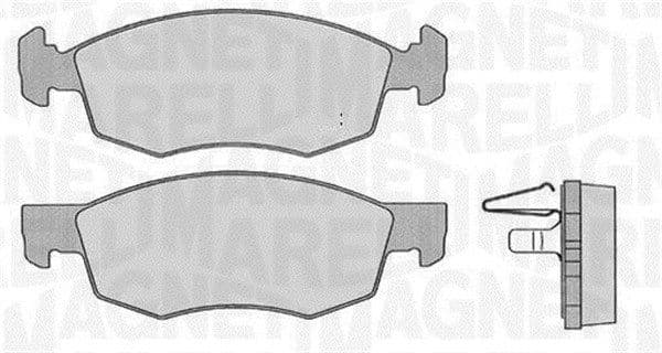 MAGNETI MARELLI Bremsbeläge 363916060227 für Auto-Bremsanlage