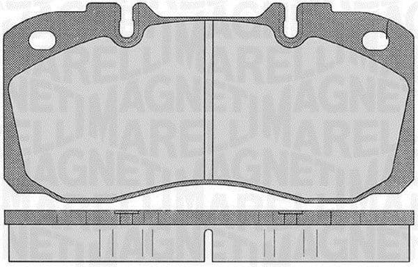 MAGNETI MARELLI plaquettes de frein 363916060530 prévu témoin