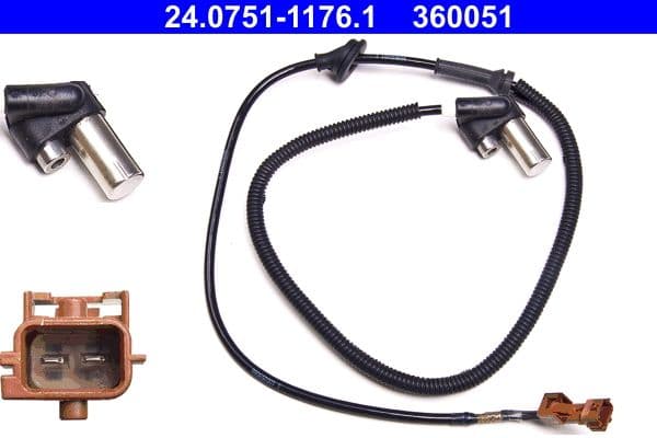 ATE 24.0751-1176.1 capteur ABS roue câble 1.120 mm