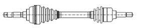 METELLI 17-1213 cardan transmission 634 mm denture 25/24 filetage M24 x 1,5