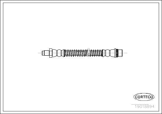 CORTECO Flexible de frein 19018894 durite de frein hydraulique 290 mm avant