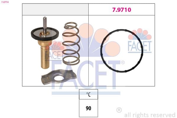 FACET Thermostat liquide refroidissement 7.8774