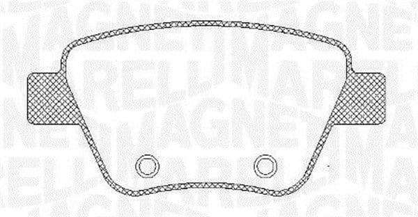 MAGNETI MARELLI Bremsbeläge 363916060441 für Auto-Bremsanlage