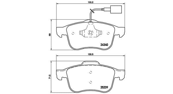 MAGNETI MARELLI Bremsbeläge 363916060128 mit Warnkontakt
