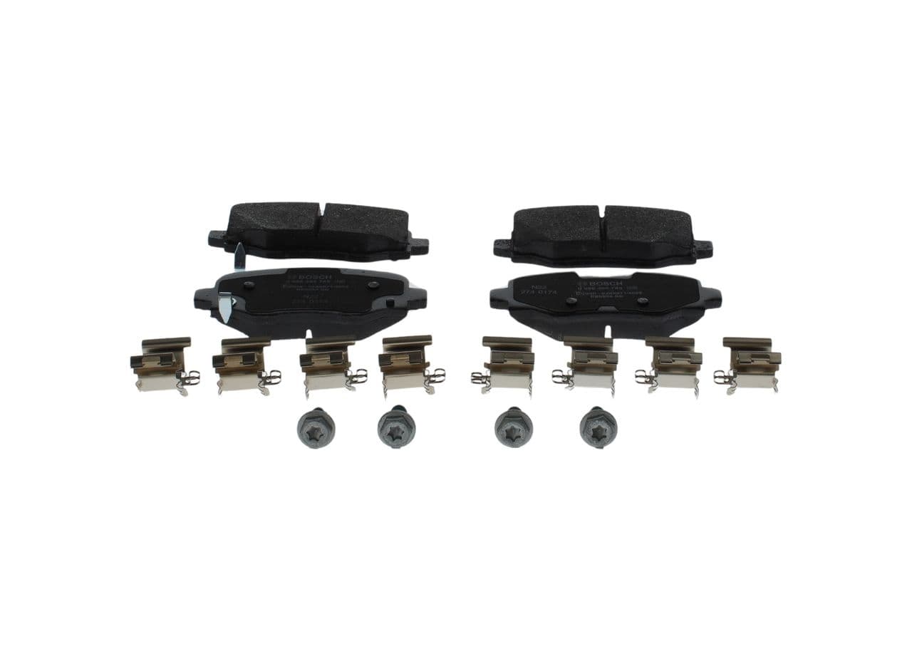 BOSCH Bremsbelagsatz 0986494745 115,6x49,3 mm 17,2 mm