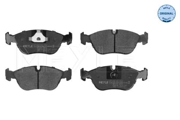 MEYLE Bremsbeläge 0252127319 vorne 156,4x58,6 Stärke 19,3 mm für Warnkontakt