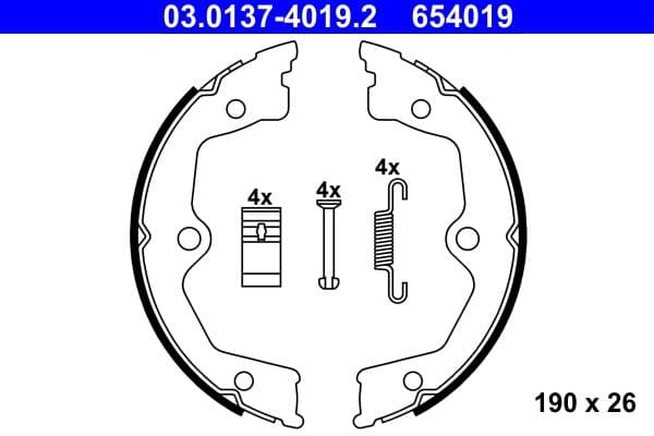 Ate Serie Ganasce - Honda Accord Ix Kombi (08-) 654019