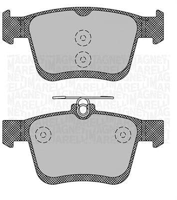 MAGNETI MARELLI Bremsbeläge 363916060714 für Auto-Bremsanlage