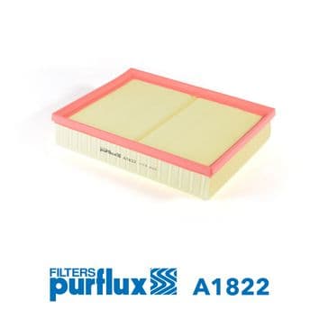 PURFLUX Filtre a air A1822 256x203x50 mm cartouche moteur piece entretien