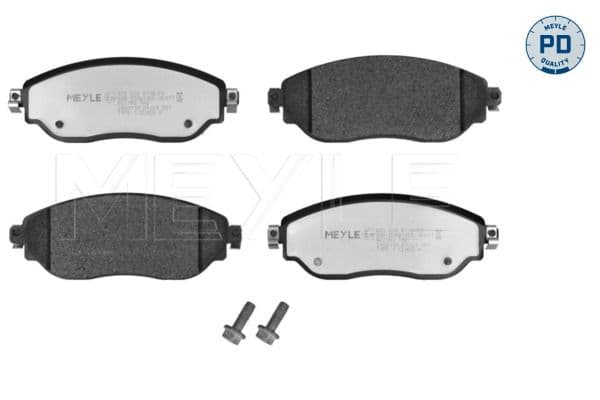MEYLE Bremsbelagsatz 0252208718/PD Vorderachse TRW 160,1x59,9 mm 18,2 mm
