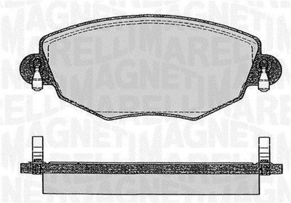 MAGNETI MARELLI Bremsbeläge 363916060266 für Auto-Bremsanlage