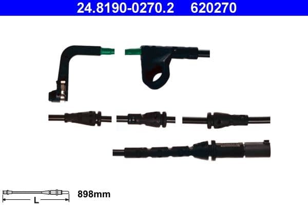 ATE Warnkontakt Bremsbelagverschleiss 24.8190-0270.2 898 mm Scheibenbremse