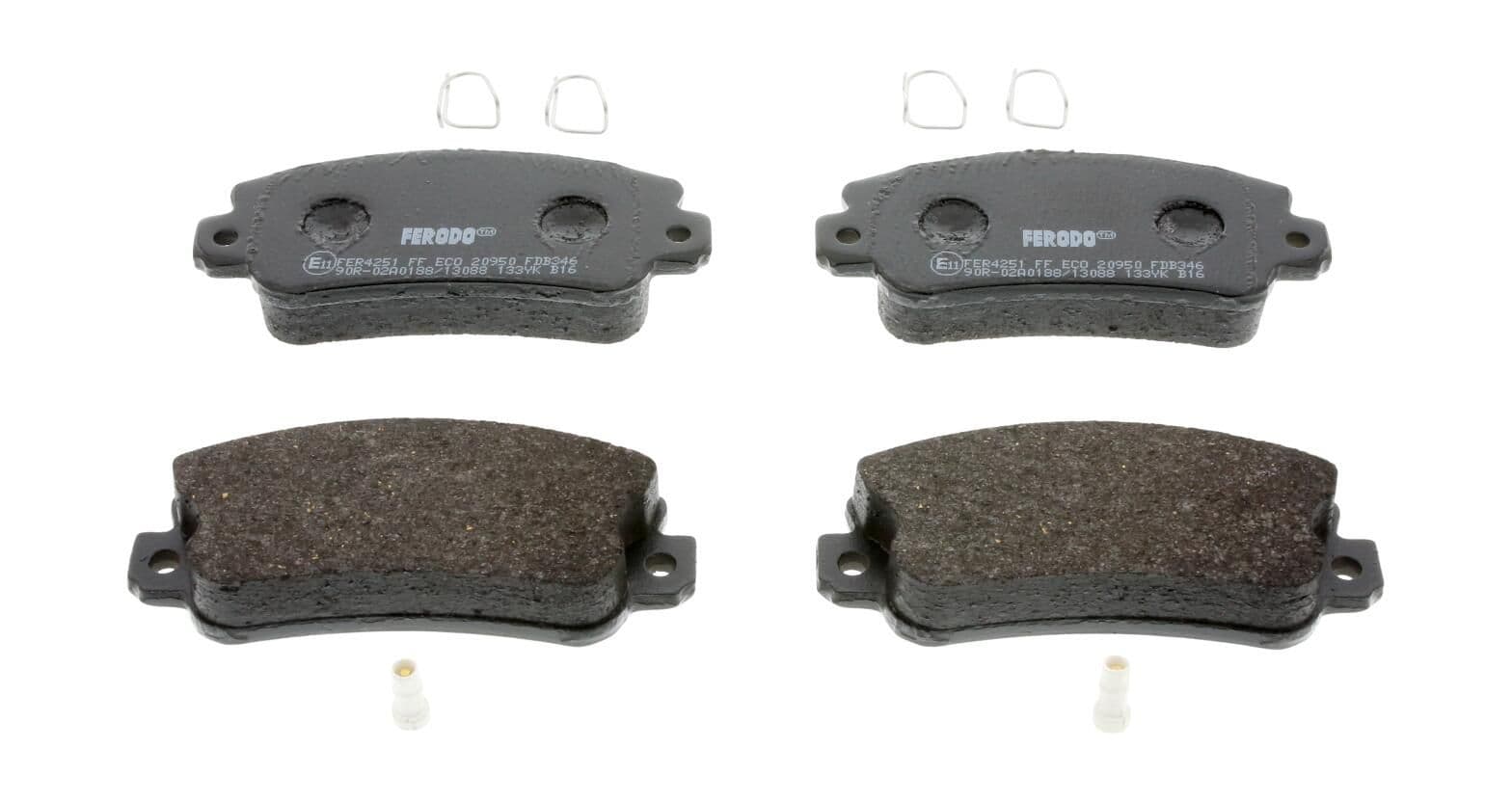FERODO plaquettes de frein FDB346 avec témoin sonore