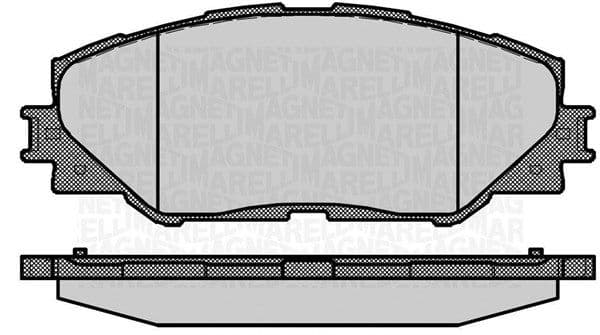 MAGNETI MARELLI plaquettes de frein 363916060632