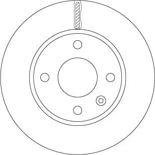 TRW disque de frein DF6783 ventilé diamètre 236 épaisseur 20 mm 4 trous