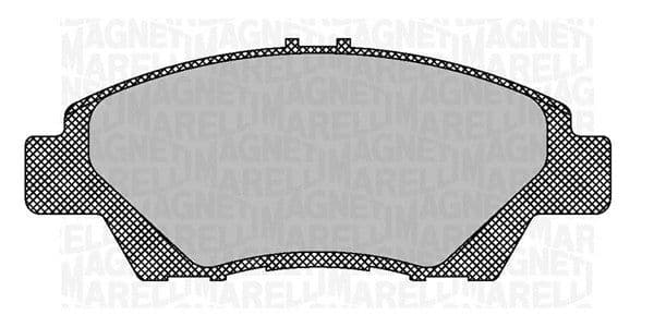 MAGNETI MARELLI Jeu plaquettes frein 363916060707 AKEBONO 136,3x56,3 mm 15,8 mm