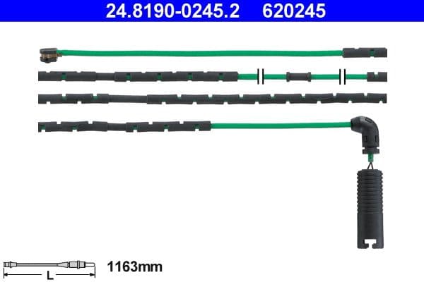 ATE Warnkontakt Bremsbelagverschleiss 24.8190-0245.2 1.163 mm Scheibenbremse
