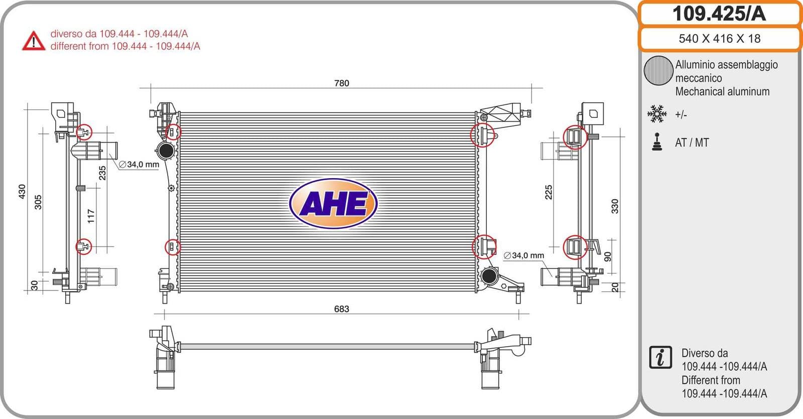 Autoteil AHE 109.425/A