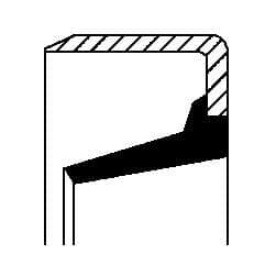 CORTECO 12011541B joint de moyeu de roue diamètre intérieur 44,7 mm hauteur 6 mm