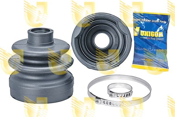 UNIGOM Achsmanschettensatz 313127.2 Getriebeseite D1 25 mm D2 77,5 mm L 94 mm