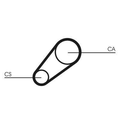 CONTINENTAL CTAM Zahnriemen CT648 Steuerriemen Motorsteuerung 54 Zaehne 19 mm