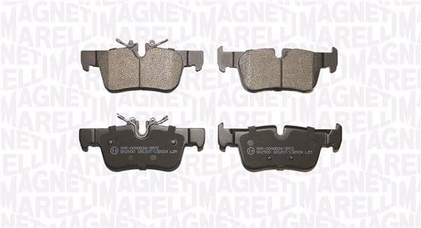 MAGNETI MARELLI Bremsbelagsatz 363916061180 16 mm