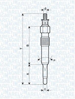 Magneti Marelli Candeletta Di Preriscaldo Uc8A