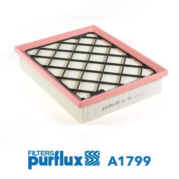 PURFLUX filtre à air A1799 cartouche 246x199x50 mm