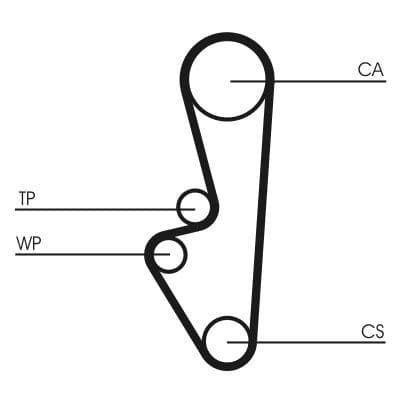 CONTINENTAL CTAM Zahnriemen CT524 Steuerriemen Motorsteuerung 117 Zaehne 19 mm